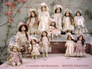 Eleanor, Collectible Porcelain Dolls - Porcelain Dolls - Bisque Porcelain Dolls - Biscuit porcelain dolls. Height 52 cm.