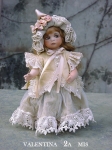 Collectible Porcelain Dolls - Porcelain Dolls - Bisque Porcelain Dolls - Doll Montedragone bisque porcelain, height: 18 cm.