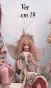 Ver, porcelain doll, Porcelain Fairy Dolls - Porcelain Angels Dolls - Character collectible porcelain bisque, height: 19 cm.