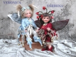 Porcelain Fairy Dolls - Porcelain Fairy - Porcelain Fairies - Fairy Sculpture, handcrafted porcelain doll Biscuit. Height: 9.4 in - 24 cm. Collection Montedragone. The price refers to a single doll.