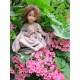 Porcelain Fairy Dolls - Porcelain Angels Dolls - Character collectible porcelain bisque in a sitting position, 13.77 inches (height: 35 cm).
