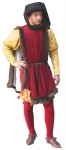 Medieval - Medieval Clothing - Medieval Costume (Man) - Italian-style dress complete or Burgundy (1440-1490 approximately.
