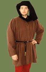 XIII-XV century dress, Medieval - Medieval Clothing - Medieval Costume (Man) - Dress for the vast lower-middle classes, in wool.