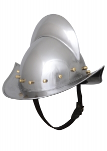 Helmet Morion Comb, Armours - Medieval Helmets - Helmet Morion round with the crest of the sixteenth century